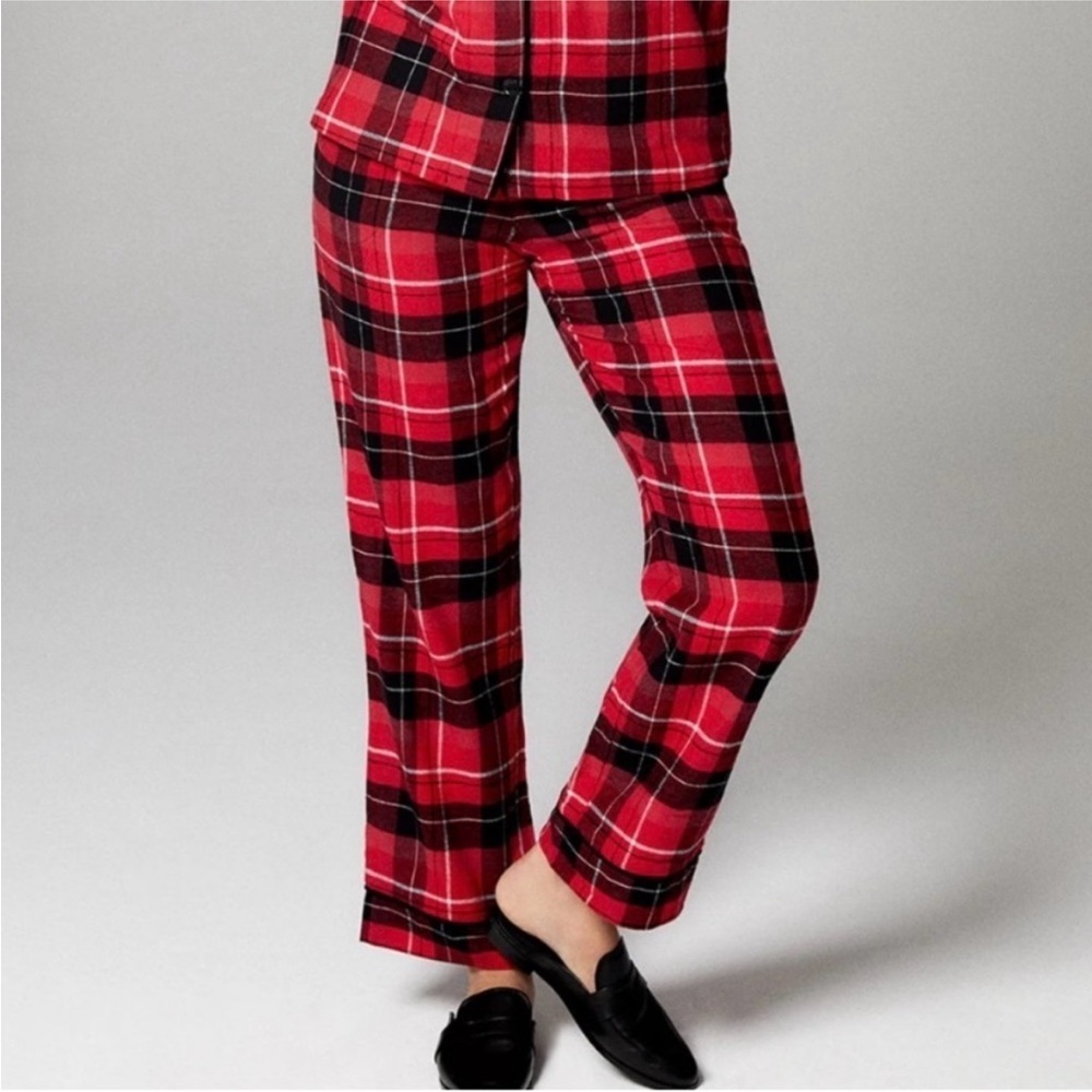 BED HEAD Women’s Size Small Nicholas Plaid 100% organic cotton Pajama Set - Picture 2 of 12